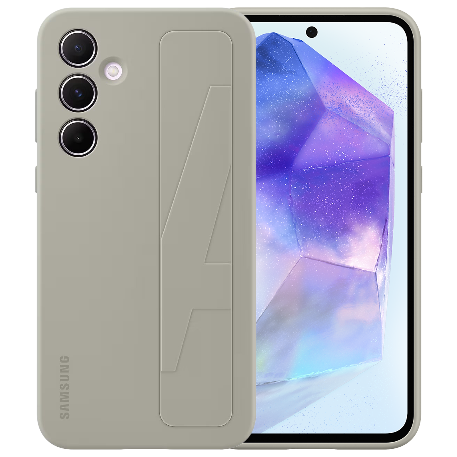 Buy SAMSUNG Standing Grip Back Cover for SAMSUNG Galaxy A55 (Flexible ...